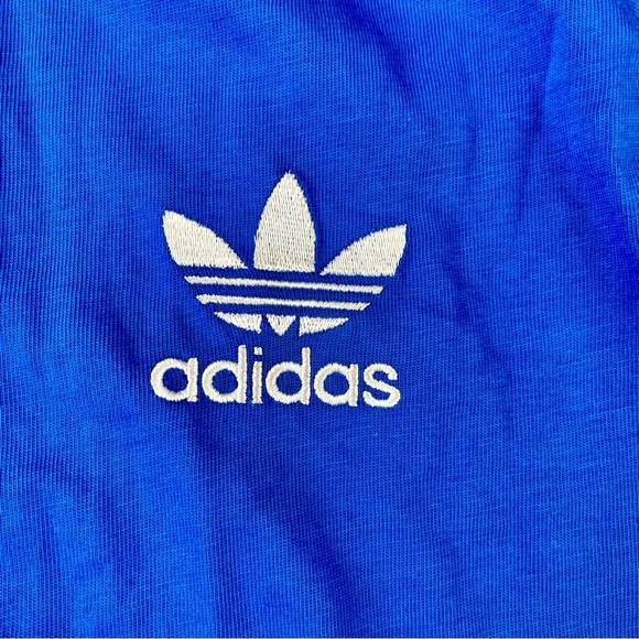Adidas Royal Blue Tee with White Trim - Picture 3 of 4